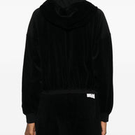 Golden Goose Cotton Cropped Hoodie - Black