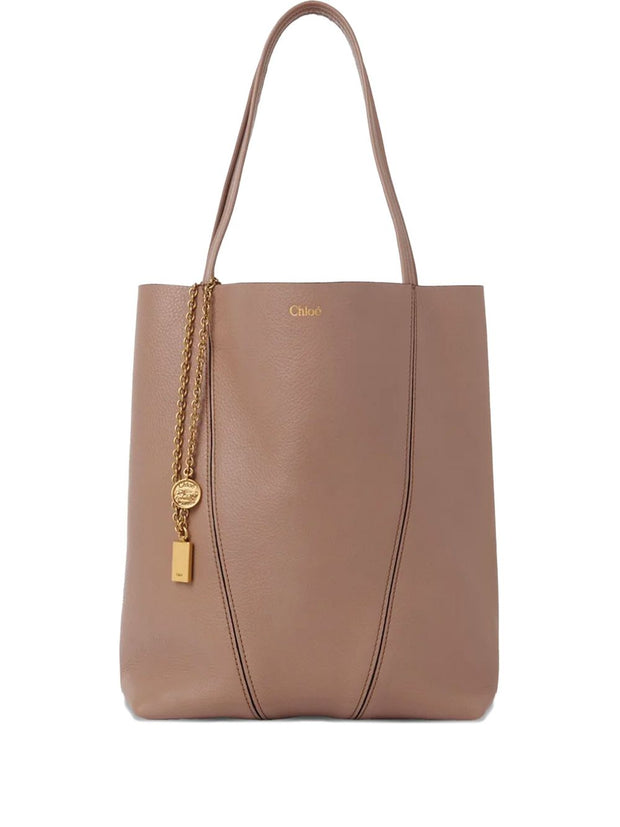 Chloé Spin Medium Leather Bag Pink