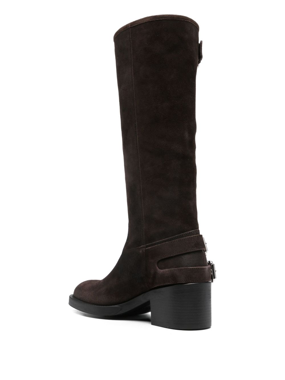 Chloé Dakota Leather Boots Brown