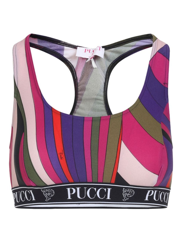 Pucci Printed Sports Bra - MultiColour