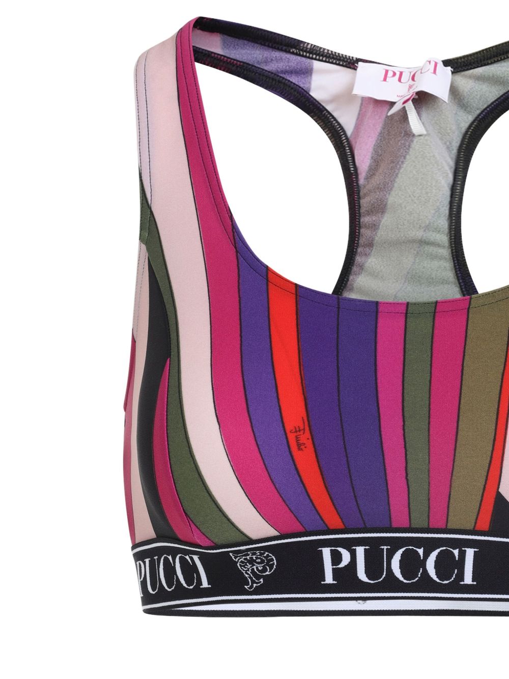 Pucci Printed Sports Bra - MultiColour