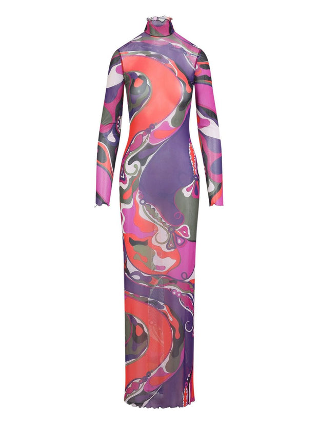 Pucci Printed Maxi Dress MultiColour