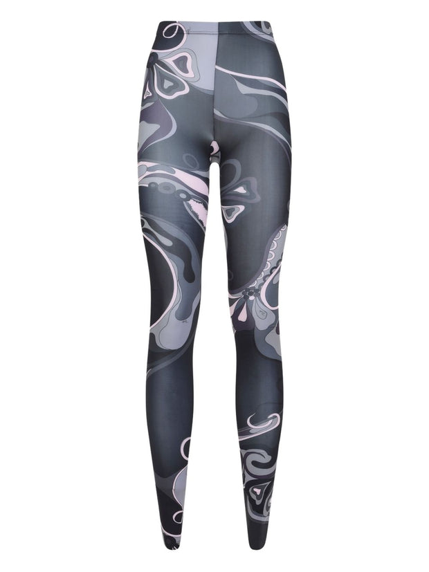 Pucci Printed Tights Black