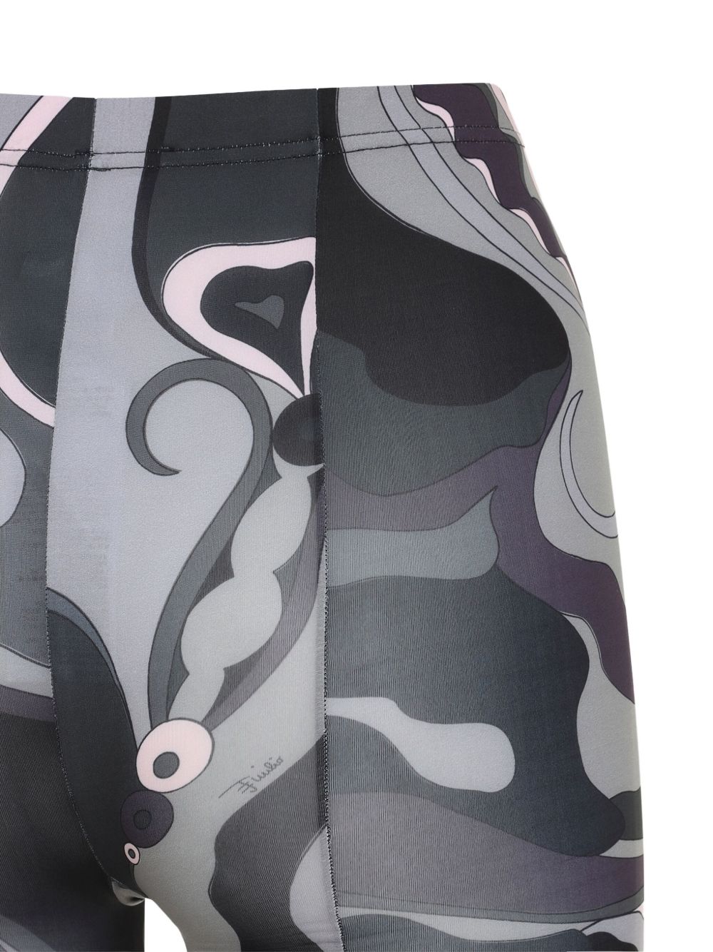 Pucci Printed Tights Black