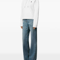 Ami Paris Ami De Coeur Cotton Hoodie White