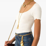 Chloé Chloè Scoop Neck Top - White