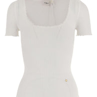 Chloé Chloè Scoop Neck Top - White