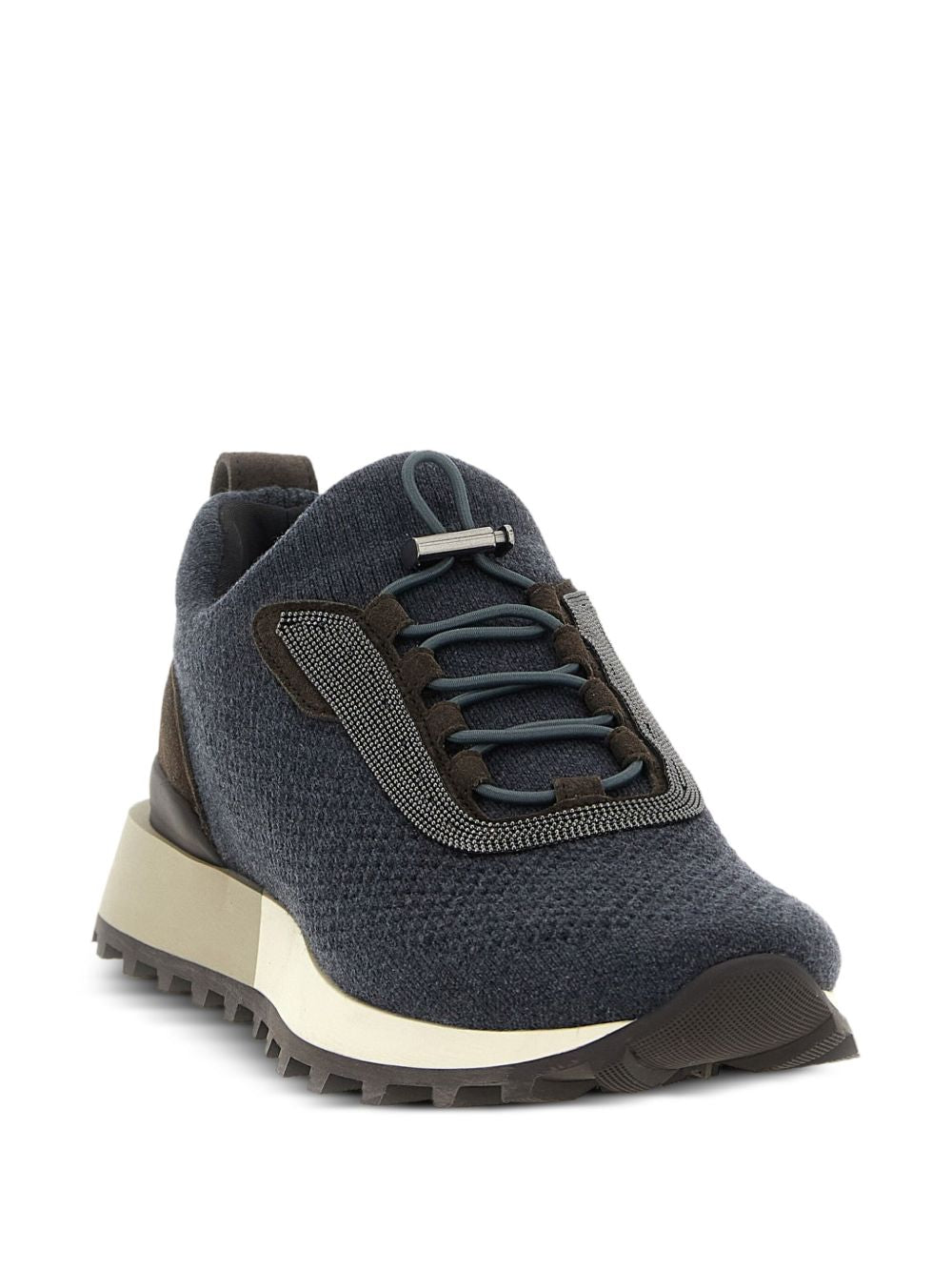 Brunello Cucinelli Wool Sneakers Black