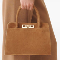Fabiana Filippi Suede Leather Handbag - Brown