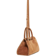 Fabiana Filippi Suede Leather Handbag - Brown