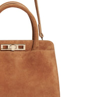 Fabiana Filippi Suede Leather Handbag - Brown