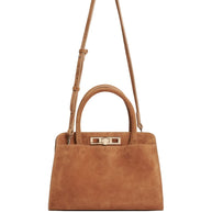 Fabiana Filippi Suede Leather Handbag - Brown