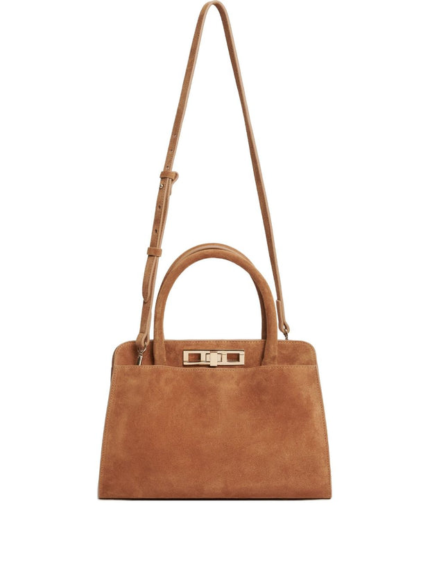 Fabiana Filippi Suede Leather Handbag - Brown