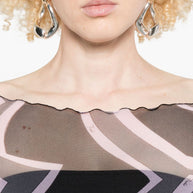 Pucci Printed Maxi Dress Black