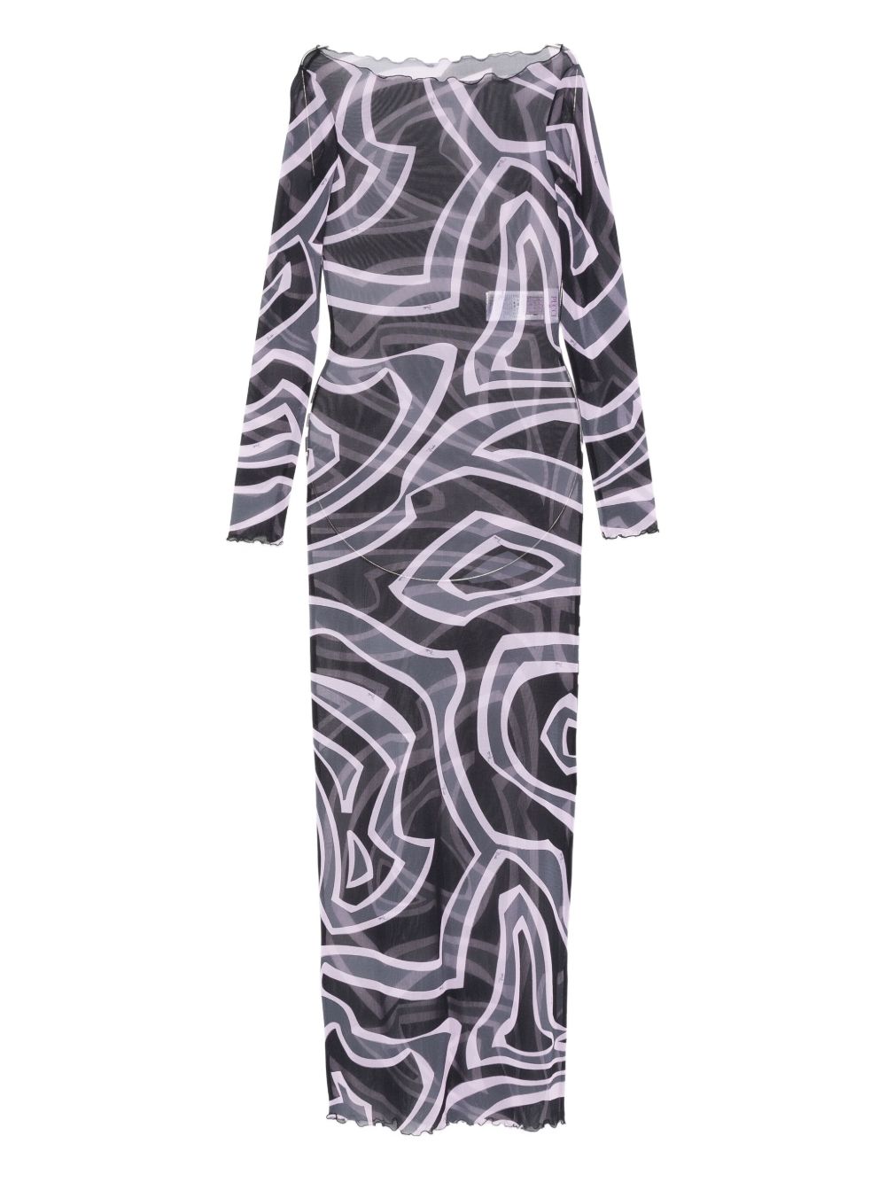 Pucci Printed Maxi Dress Black