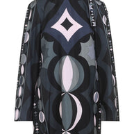 Pucci Printed Silk Maxi Dress Black