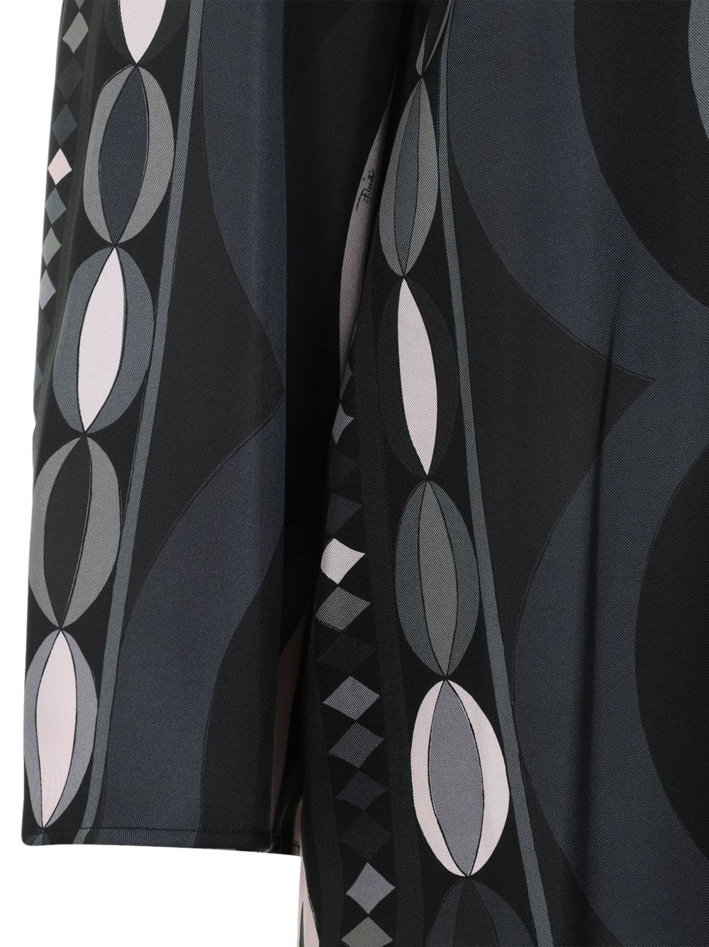 Pucci Printed Silk Maxi Dress Black