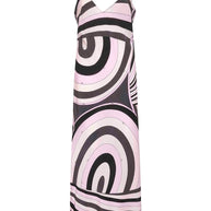 Pucci Printed Silk Long Dress Pink