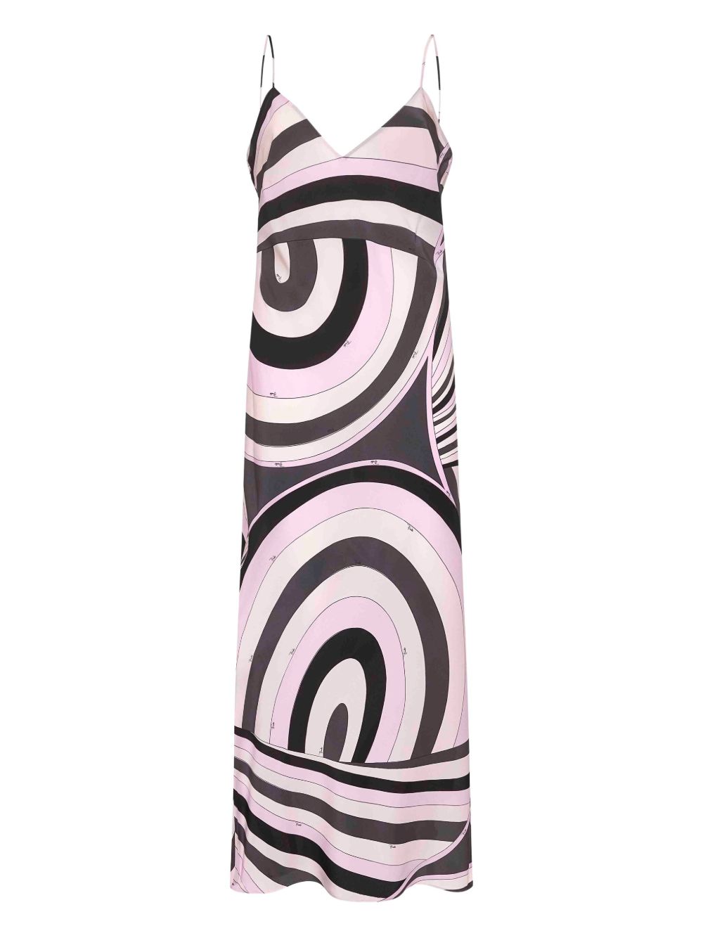 Pucci Printed Silk Long Dress Pink