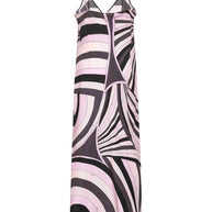 Pucci Printed Silk Long Dress Pink