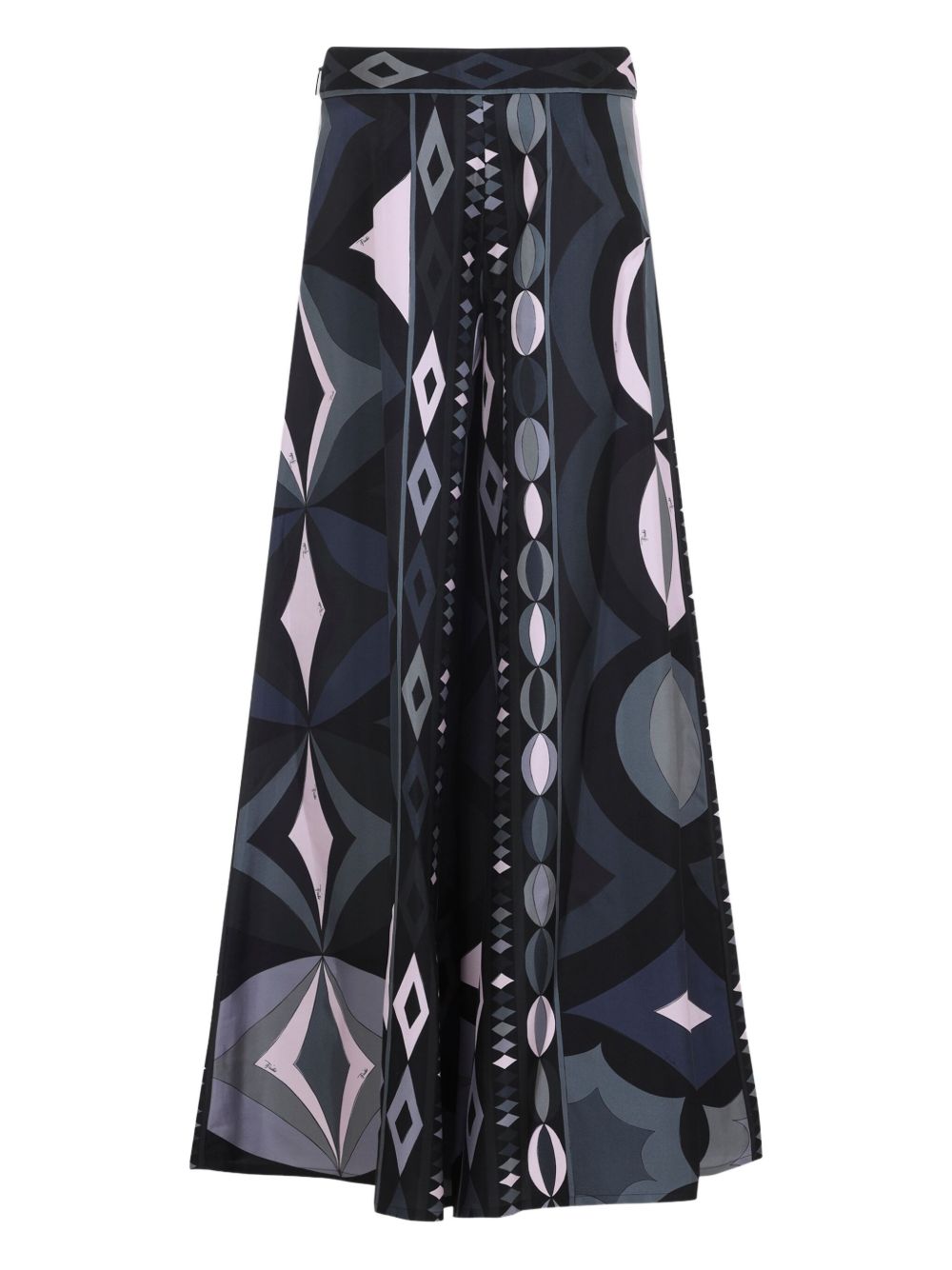 Pucci Printed Silk Trousers Black