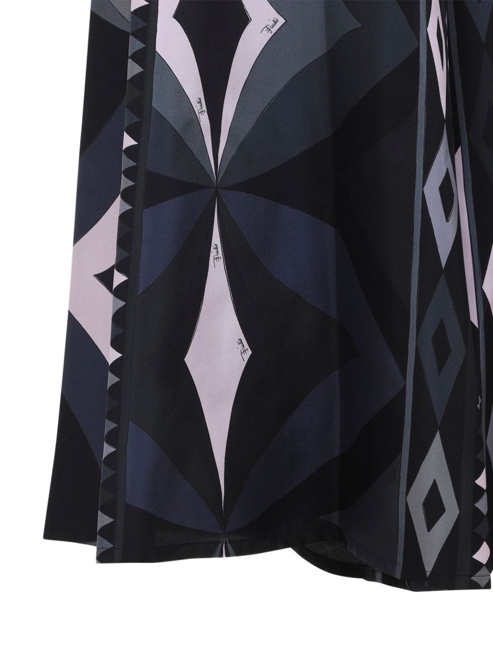 Pucci Printed Silk Trousers Black
