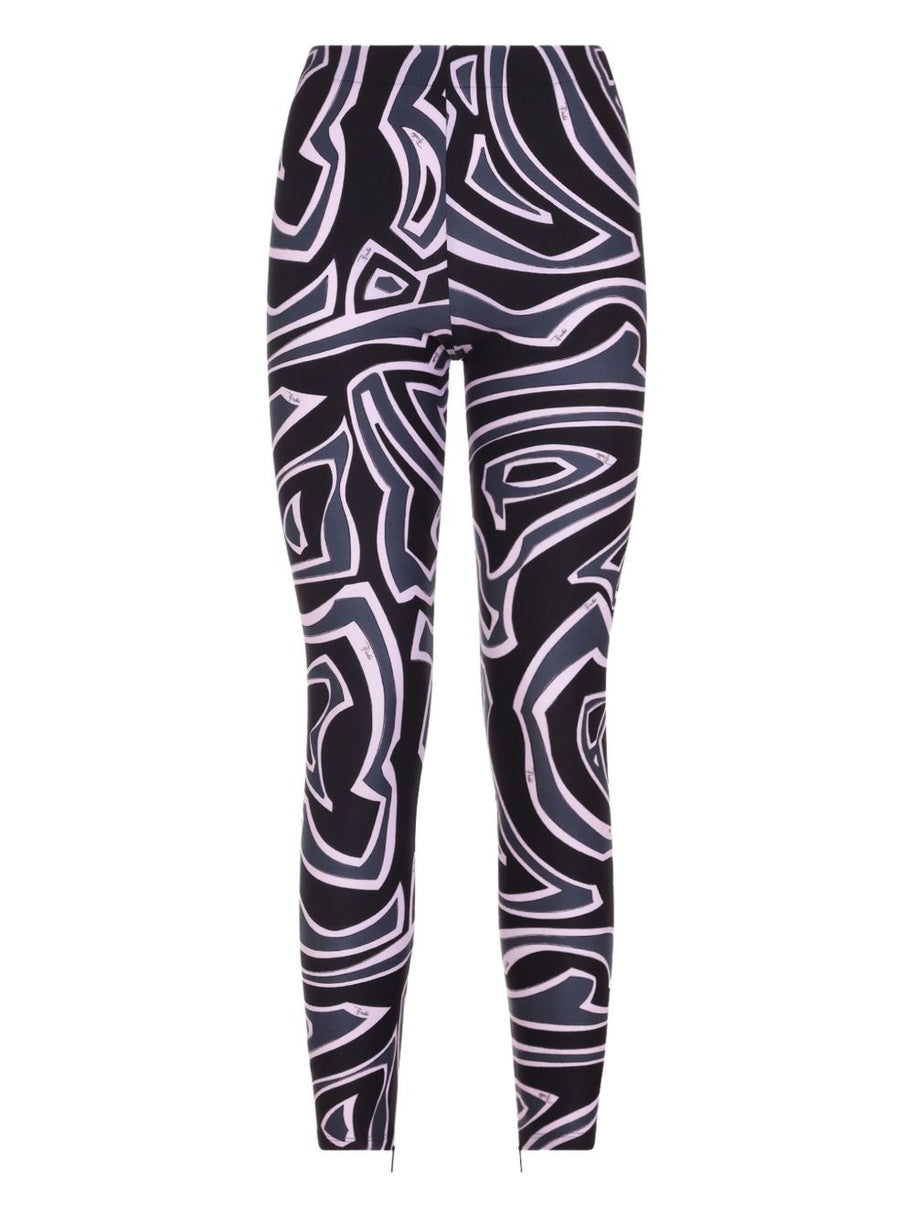 Pucci Printed Leggings - Black