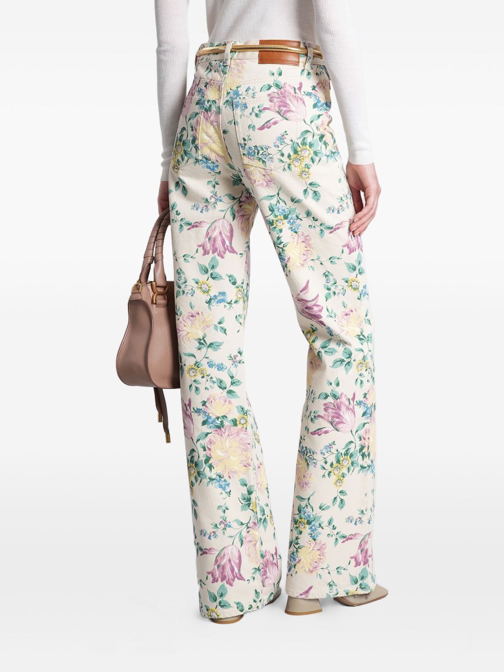 Chloé Flower Print Jeans
