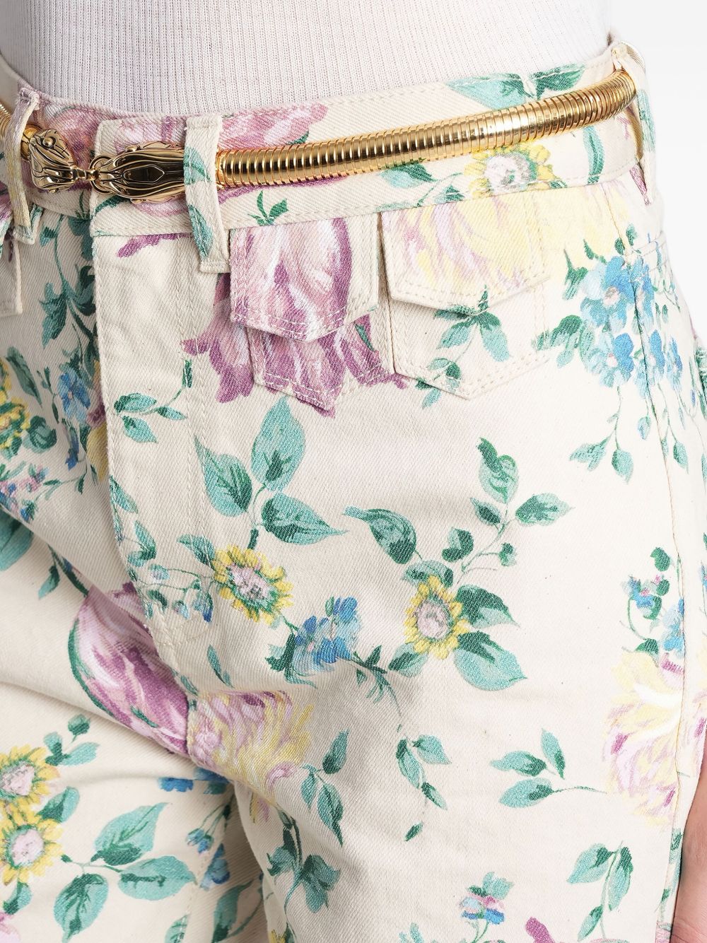 Chloé Flower Print Jeans