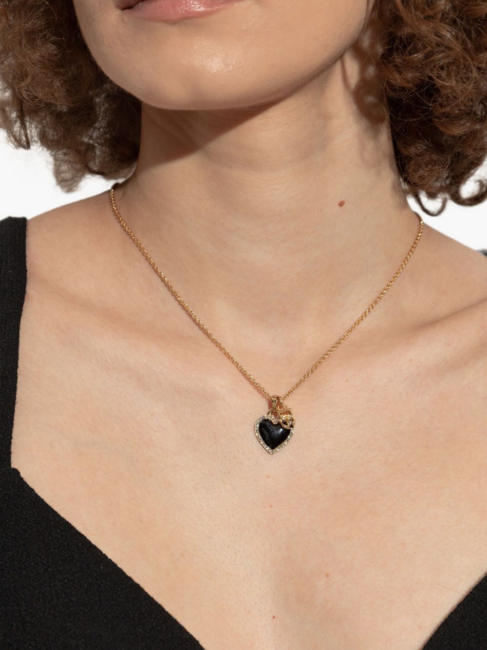 Dolce & Gabbana Heart Pendant Necklace Golden
