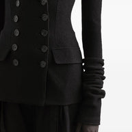 Dolce & Gabbana Wool Blazer Jacket Black