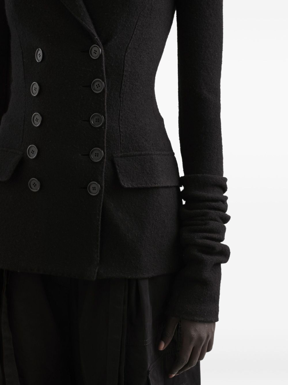 Dolce & Gabbana Wool Blazer Jacket Black
