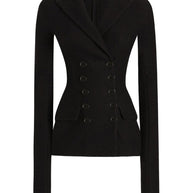 Dolce & Gabbana Wool Blazer Jacket Black