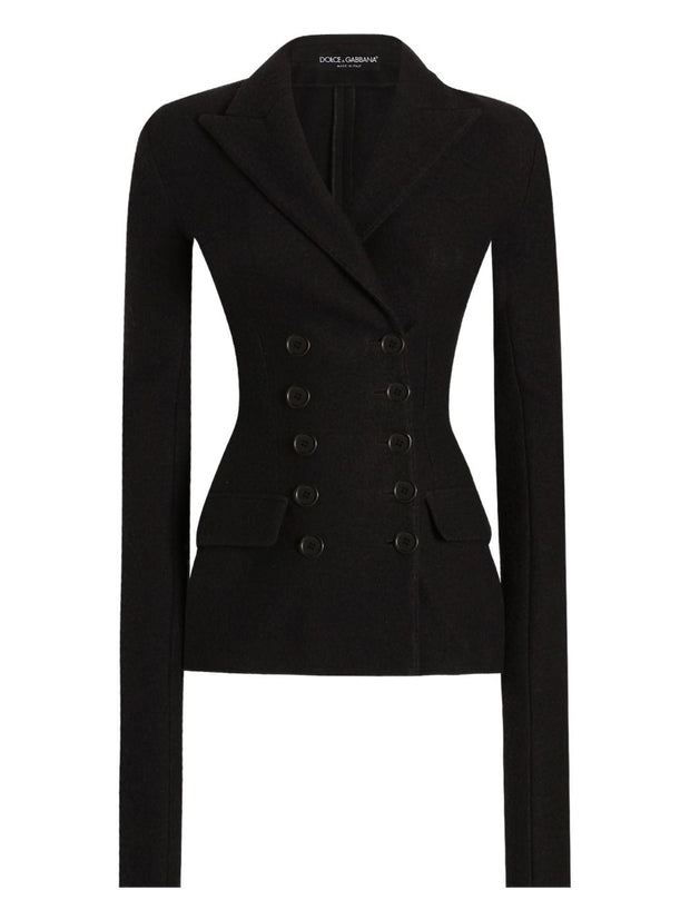 Dolce & Gabbana Wool Blazer Jacket Black