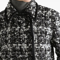 Dolce & Gabbana Wool Blend Tweed Jacket Grey