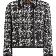 Dolce & Gabbana Wool Blend Tweed Jacket Grey