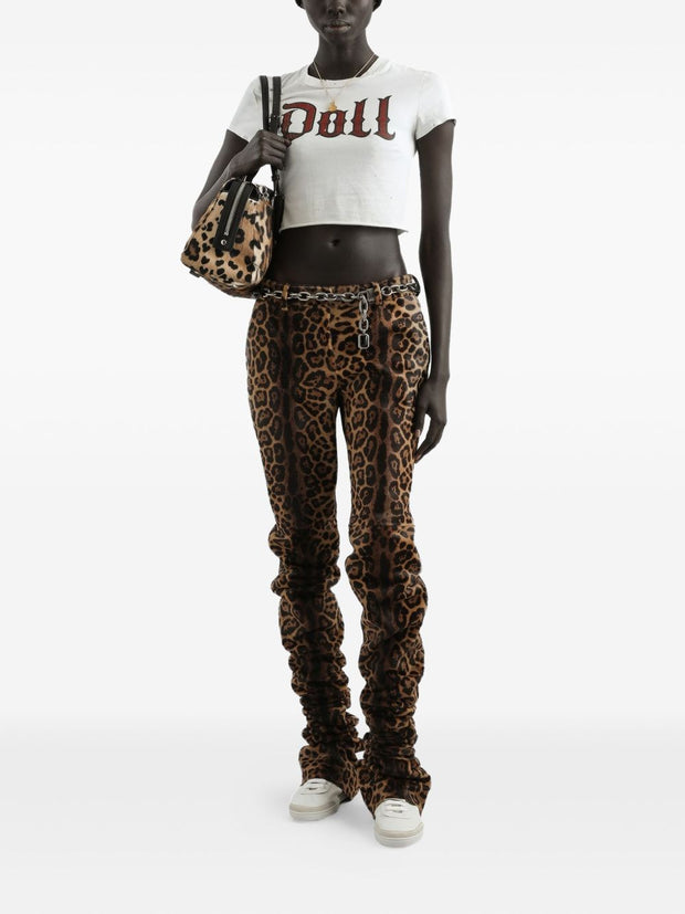 Dolce & Gabbana Printed Cotton T-shirt White