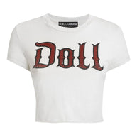 Dolce & Gabbana Printed Cotton T-shirt White