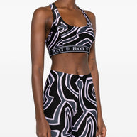 Pucci Printed Sports Bra - Black