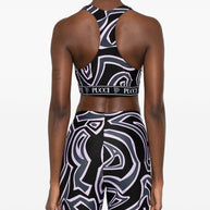 Pucci Printed Sports Bra - Black