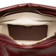 Balmain Sync Medium Leather Shoulder Bag - Bordeaux