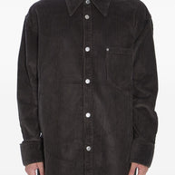 Ami Paris Cotton Corduroy Overshirt - Grey