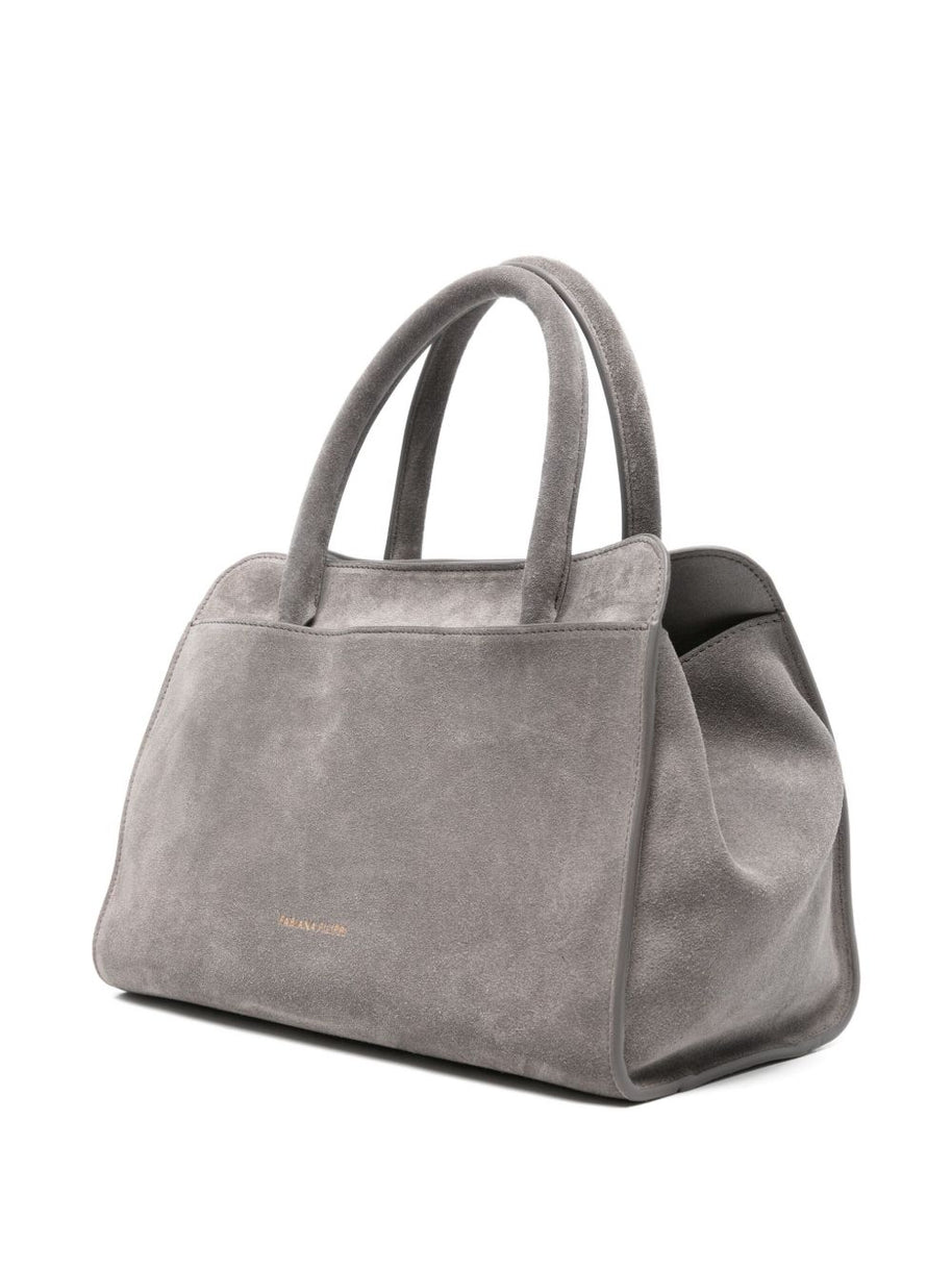 Fabiana Filippi Suede Leather Handbag - Grey