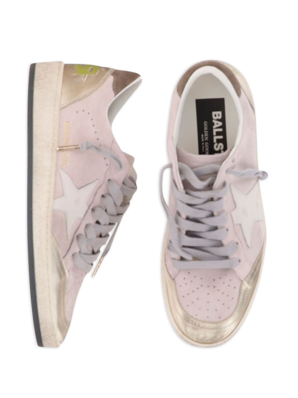 Golden Goose Ball Star Leather Sneakers Pink