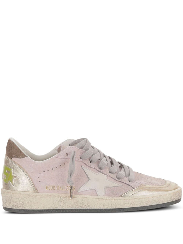 Golden Goose Ball Star Leather Sneakers Pink