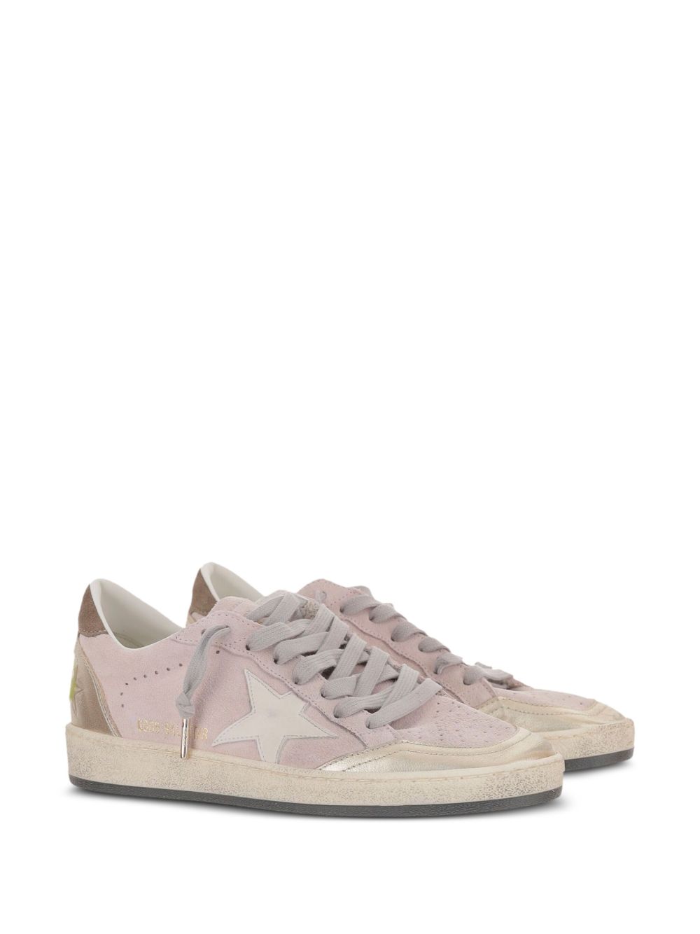 Golden Goose Ball Star Leather Sneakers Pink