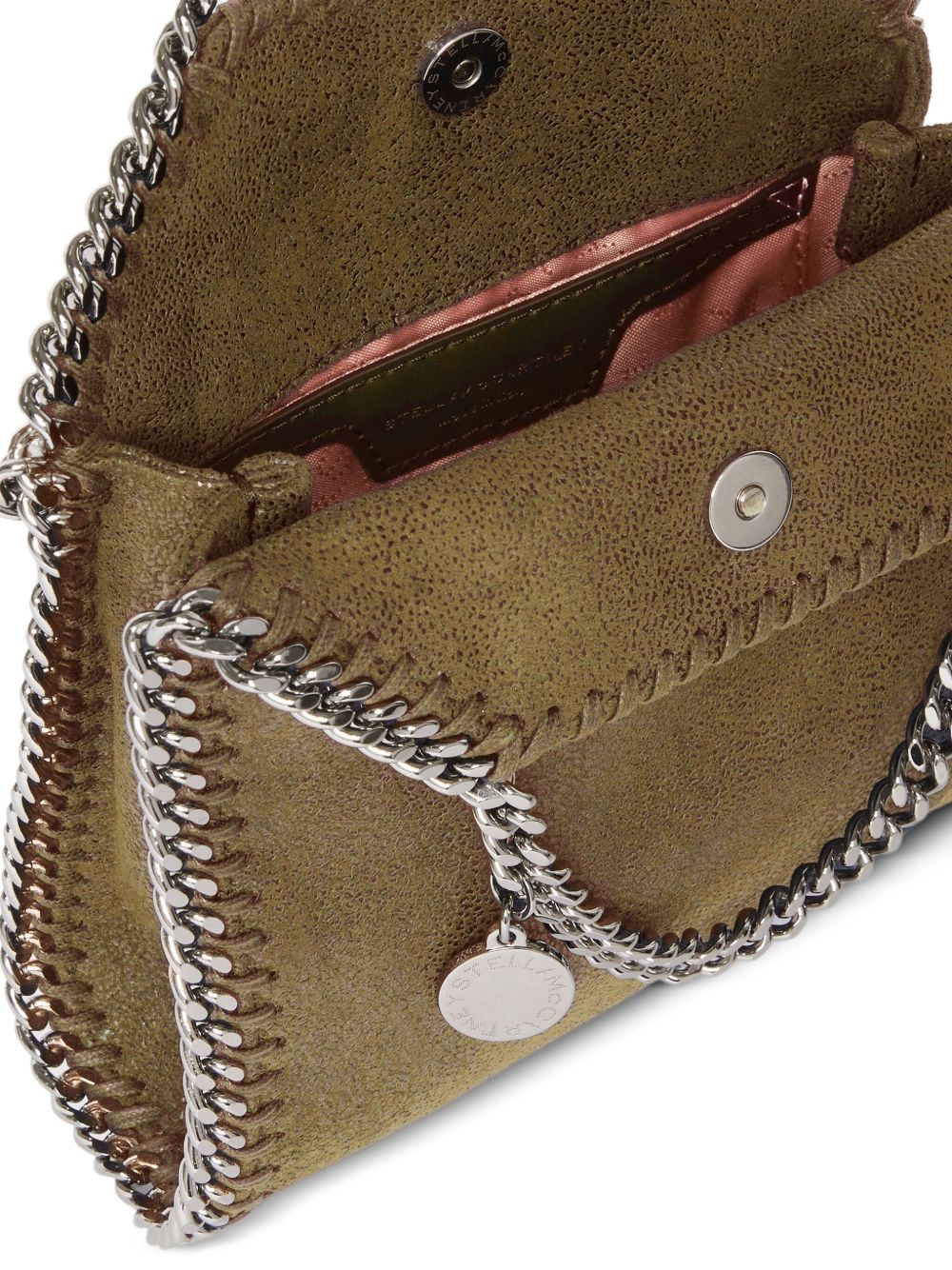 Stella McCartney Falabella Tiny Crossbody Bag Green