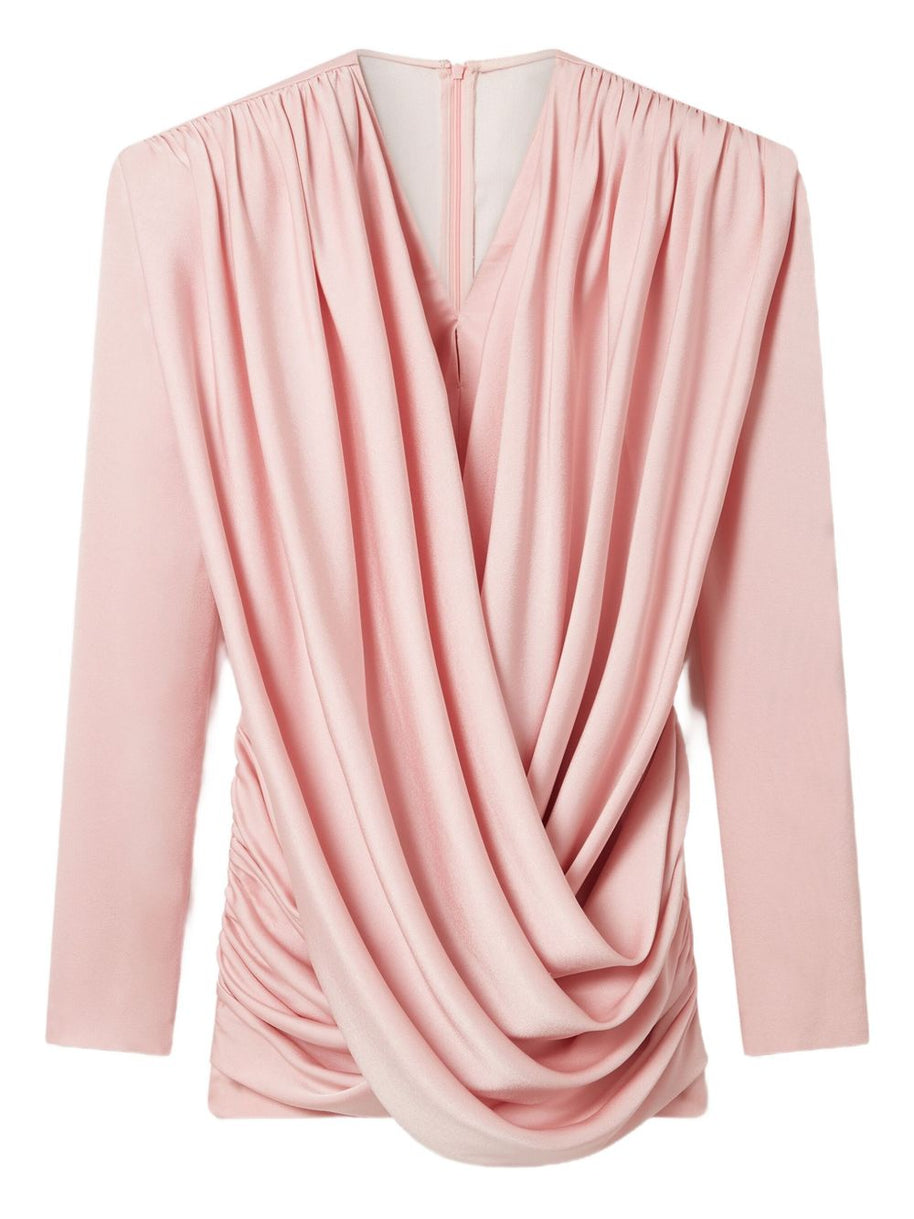 Stella McCartney Draped Mini Dress Pink