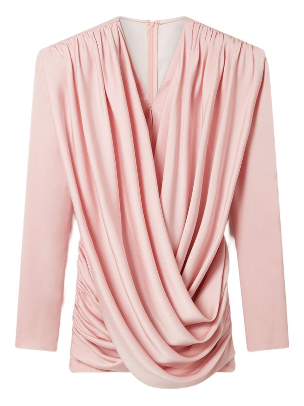 Stella McCartney Draped Mini Dress Pink