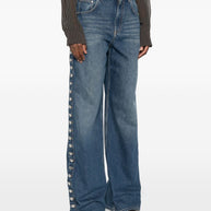 Stella McCartney Wide-leg Denim Jeans Blue